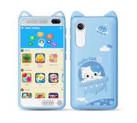 Kids Phone 3.97" Touchscreen Toddler Smart Phone Learning Toys with Educational Games, 2000mA High-Capacity Kids Cell Phone for Boys Age 3-12, Toy Phone with Puzzle Game, 8GB SD Card (Blue)