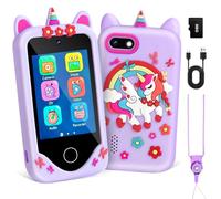 Kids Phone for Girls Birthday Presents - 2.8" Touchscreen Kid's Smart Phone with Dual Camera, Games, Music Player for Toddler Learning Educational Toys, Unicorn Gifts for Girls 3-10 Year Old Boys