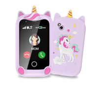 Kids Phone, Smartphone for Boys Girls, Touchscreen Learning Toy for Kids Age 4-12 with Two-way Talk Camera, Game, Music, Alarm, kids mobile phones Christmas Birthday Gifts