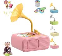 Kids Phonograph, Kids Phonograph with 96 Cards, 2025 New Educational Music Story Player, Toddler Record Player,Audio Book Gift(Pink)