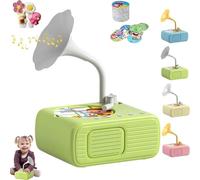 Kids Phonograph, Kids Phonograph with 96 Cards, 2025 New Educational Music Story Player, Toddler Record Player,Audio Book Gift(Green)