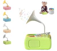 Kids Phonograph with 96 Cards, Kids Record Player, 2025 New Early Education Phonograph Story Machine, Toddler Music Player, Audio Storytelling Toy with Songs & Tales, Audio Books for Boys and Girls