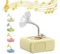 Kids Phonograph with 96 Learning Cards and 8 Recording Cards, English Music Story Player Improves Listening Skill Audio Book Gift, Early Childhood Education Phonograph for Parent-Child Reading Toys