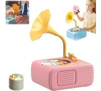 Kids Phonograph with 99 Cards, 2025 New Toddler Record Player, Early Education Phonograph Story Machine, Story & Music Player, Kids Phonographs Record Players Toy for Early Learning(Pink)