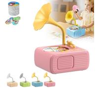 Kids Phonograph with 99 Cards Early Education Phonograph Story Machine, Toddler Gramophone Toy, Screen Free Portable Audio Player for Childrens Storytelling Music Bedtime(Red)
