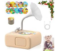Kids Phonograph with 99 Cards, Music Toy with screenless Learning Stories and Songs, Toddler Record Player,Educational Story Machine for Toddlers,Gift for Boys and Girls (1pcs,Yellow)