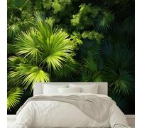 Kids Photo Mural - Rainforest Plants and Palm Trees Wallpaper- Amazing 3D Effect - Ideal for Boys Girls Bedroom 300 W x 210 H cm