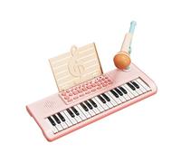 Kids Piano Keyboard 37 Keys Toddler Music Learning Toy Mini Piano with 100 Sounds & 8 Demos, Portable Electronic Keyboard for Children Beginners- Pink