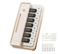 Kids Piano Keyboard - Portable Electronic Sensory Musical Toy For Early Learning | Pocket Educational Piano With 16 Music Scores And Stickers | Travel Children Girls Birthdays Christmas, 180g