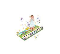 Kids Piano Mat - Interactive Floor Keyboard Music Mat for 2-6 Year Olds (8 Instruments, Foldable, Safe Fabric)