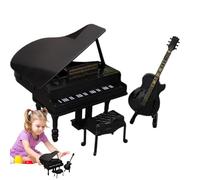 Kids Piano Model- Piano Stool Toy, Exquisite Musical Instrument Model | Exquisite Musical Instrument Models | PP Pianos Models For Birthday Children's Day Easter, Desk Display Cabinet Toy Area