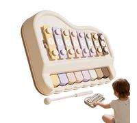 Kids Piano Toy | 8 Multicolored Interactive Portable Musical Game | 7.87x6.1x1.57 inches Travel Piano Keyboard - for Kids Boy Family Party Holiday School Classroom Home Indoor Outdoor