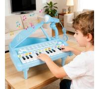 Kids Piano Toy, Compact Educational Music Instruments - Child Piano Keyboard With Microphone, Interactive Educational Music Instruments, for Birthday Christmas New Year Preschool Kindergarten