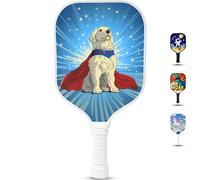 Kids Pickleball Paddle - Playful Dog Design | Lightweight Fiberglass for Toddlers & Kids Under 12 (Only 0.37 lbs) | Small Grip for Easy Handling | Junior Youth for Boys & Girls