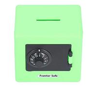 Kids Piggys Bank, Children Money Storage Case Simulation Safe Box Coded Lock Coin Cash Saving Box Coded Coin Cash Saving Novelty Savings Box Fun Money Jar for Boys Girls (Green)