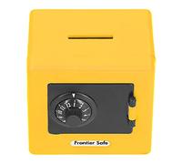 Kids Piggys Bank, Children Money Storage Case Simulation Safe Box Coded Lock Coin Cash Saving Box Coded Coin Cash Saving Novelty Savings Box Fun Money Jar for Boys Girls (Yellow)