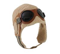 Kids Pilot Hat, Boys Winter Hat, Retro Plush Trapper Hat, Fashionable Child Pilot Hat, Kids Goggles Hat, Trapper Hat for Kids, Earmuffs Winter Hat, Kids Skiing Hat, Winter Pilot Hat for Boys Khaki