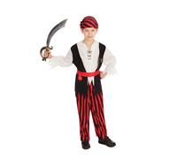 Pirate Caribbean Fancy Dress Costume Unisex Boys Kids UK Large Age 7 - 8 year