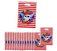 Kids Pirates Party Gift Bag,30pcs Kids Goodie Loot Bag Party Bags,Return Gift Bags for Kid Birthday Party,Pirates Parties Bags fillers Gift Bags with Handle for Kid Birthday Cosplay Parties Supplies