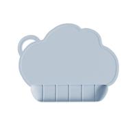 Kids Placemats Baby Feeding Plate with Food Catching Pocket Silicone Clouds Shape Tablemats Dinner Placemat for Toddler Silicone Clouds Tablemats