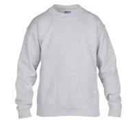 Kids Plain Sweatshirt School Jumper Boys Girls Top Gildan Heavy Blend Age 3-14