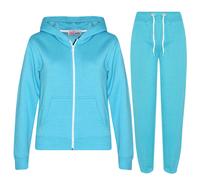 Kids Plain Tracksuit Hoodie with Joggers Jogging suit for Girls Boys 2-13 Years