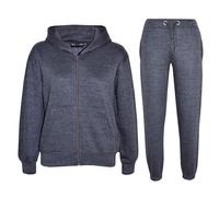 Kids Plain Tracksuit Hoodie with Joggers Jogging Sweatpants Girls Boys Age 2-13
