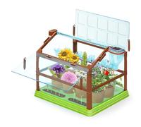 Kids Plant Growing Kit, Grow House Kids Plant Growing Kit with Irrigation System, Educational Gardening for Boys and Girls, without Seeds and Soil, Double-Deck Design