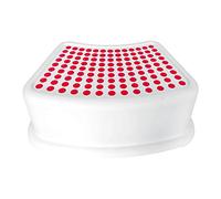 Kids Plastic Small Anti-Slip Booster Step Stool Children's Foot Stool, Anti-Slip Foot Perfect For Toddler Toilet Potty Training Kids Bathroom For Brushing Teeth Washing Hands (Red Dots)