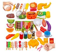 Kids Play Barbecue - Interactive Realistic Colorful Complete | Kids BBQ Cooking Toy Set | for Prechoolers Boys Girls Daughter Son