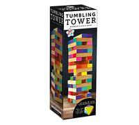 Kids Play Classic Coloured Wooden Tumbling Tower Game Ages 6+ Players 2+