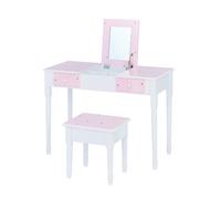 Fantasy Fields By Teamson Kids 'Kate' Play Dressing Table/Vanity with Storage Pink/White TD-13295A