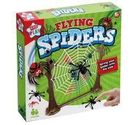 Kids Play Flying Spiders Game Stick Spring Your Spiders Onto The Web