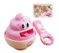Kids Play Food - Ice Cream Toys for Kids, Simulation Snack Ice Cream Feeding Toy, Family Interaction Helps Children Learn How to Feed and Enhance Their Self-care Abilities (Pink)