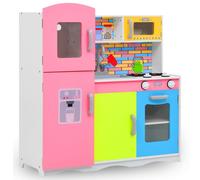 Kids Play Kitchen Childerns Kitchen Play Set MDF 80x30x85 cm Multicoloured