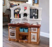 Kids Play kitchen in brown with sound Step2 Fun with Friends Play kitchenette