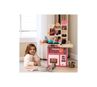 Kids Play Kitchen Set With 63PCS Kitchen Accessories in Pink The hot sale Pink