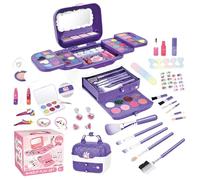Kids Play Makeup - Advanced Professional Ultimate Washable Princess Dress Up Game Toy Set Collection, Girls Makeup For Cosmetic Kits With Mirrors | Age Three Twelve Year Old Children