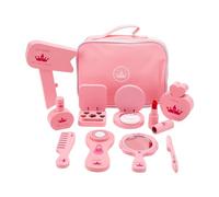 Kids Play Makeup Set Wooden Dressing Table Playset for Little Girls Toddlers