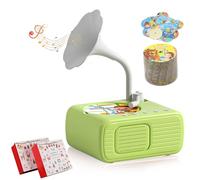 Kids Play Phonograph with 99 Cards, Early Education Phonograph Story Machine, 2025 New Toddler Record Player for 3+ Years Old, Screen Free Portable Audio Player Music Bedtime (GREEN)