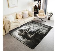 Kids Play Rug 50 X 80 Cm Washable Kids Area Rugs For Boys Bedroom Non-Slip 3D Army Soldier Carpet Durable Living Room Mat Rug For Playroom Children Bedroom Boys Decor -783382588