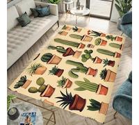 Kids Play Rug 80 X 120 Cm Washable Kids Area Rugs For Boys Bedroom Non-Slip 3D Plant Cactus Carpet Durable Living Room Mat Rug For Playroom Children Bedroom Boys Decor -179835143527