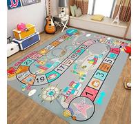 Kids Play Rug Town City Road Car Mat Children's Carpet Learning Educational Area Rug For Boys Girls Bedroom Playroom Games Mat(C,80 * 120cm)
