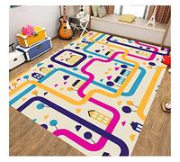 Kids Play Rug Town City Road Car Mat Children's Carpet Learning Educational Area Rug For Boys Girls Bedroom Playroom Games Mat(G,60 * 90cm)