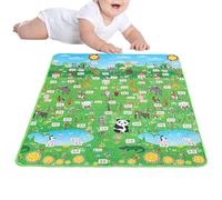 Kids Play Rugs - Non-Slip Educational Rug | Double Side Interactive Pad Carpet for Classroom Playtime Indoor Outdoor Picnic Kindergarten Crawling Practice Nursery Sensory Activities and Others