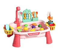 Kids Play Sink With Running Water Interactive Sensory Washing Dish Toy