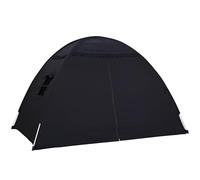 Kids Play Tent Bed Tent: Children's Double Single Bed Tent Large -Canopy Toddler with Flags for Boys & Girls - Baby Pop Up Tent Floor Playhouse Indoor Sleeping for Bedroom Decor Gift Toys (Black)