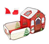 Kids Play Tent, Foldable Christmas Kids Playhouse with Crawler Tunnel, Oxford Cloth Toddler Tent, 68x34x36" Interactive for Gifts Playhouse