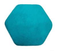 Kids Play Tent Mat Hexagon Design Plush Rug for Crawling Babies, Suitable for Various Indoor Uses Including Living Room or Pet Pad (Blue)