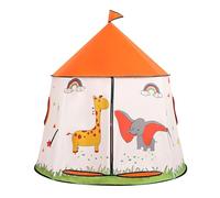 Kids Play Tent Pop-up Indian Tent Tipi Baby Princess Prince Castle Play Tent baby garden toys Indoor Outdoor Large Children Portable Playhouse Toddler Toys Christmas & Birthday Gift (Orange)
